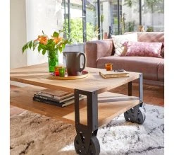 Top 10 😀 TIME Table basse industriel WINSTON Noir / imitation chêne ✨