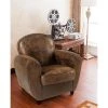Budget 🥰 TIME Fauteuil Vintage CLUB tissu microfibre marron 💯