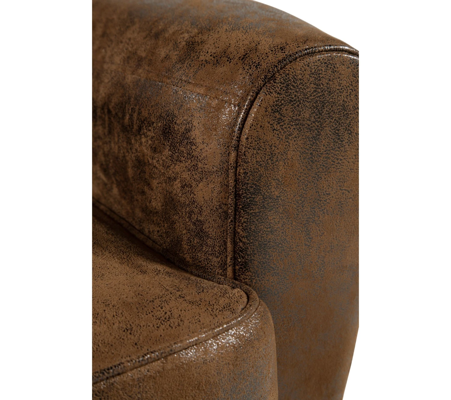Budget 🥰 TIME Fauteuil Vintage CLUB tissu microfibre marron 💯 – Image 5