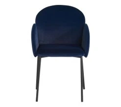 Offres ⭐ TIME Chaise velours MARTHE bleu 😀