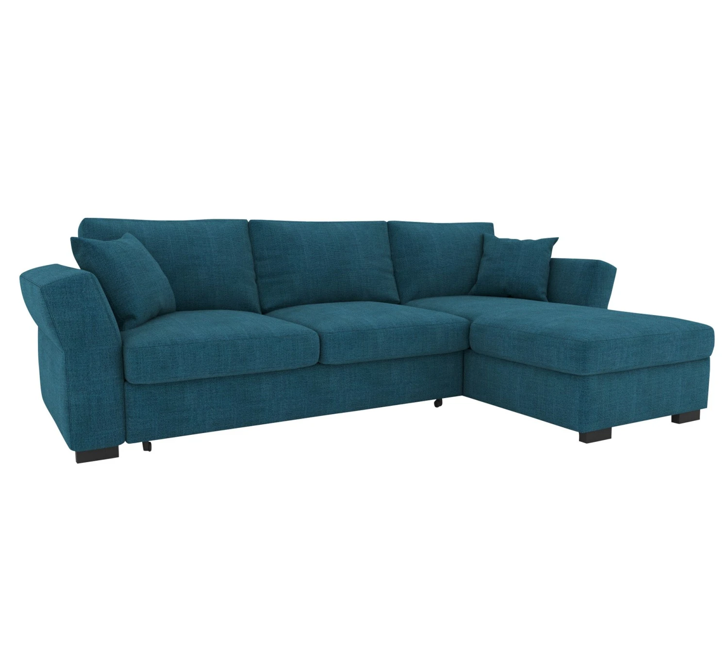 Les meilleures critiques de 💯 TIME Canapé convertible méridienne réversible CASABLANCA tissu Bergamo bleu pétrole 86 ❤️ – Image 3