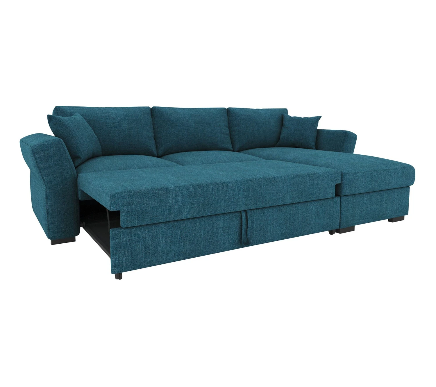 Les meilleures critiques de 💯 TIME Canapé convertible méridienne réversible CASABLANCA tissu Bergamo bleu pétrole 86 ❤️ – Image 4