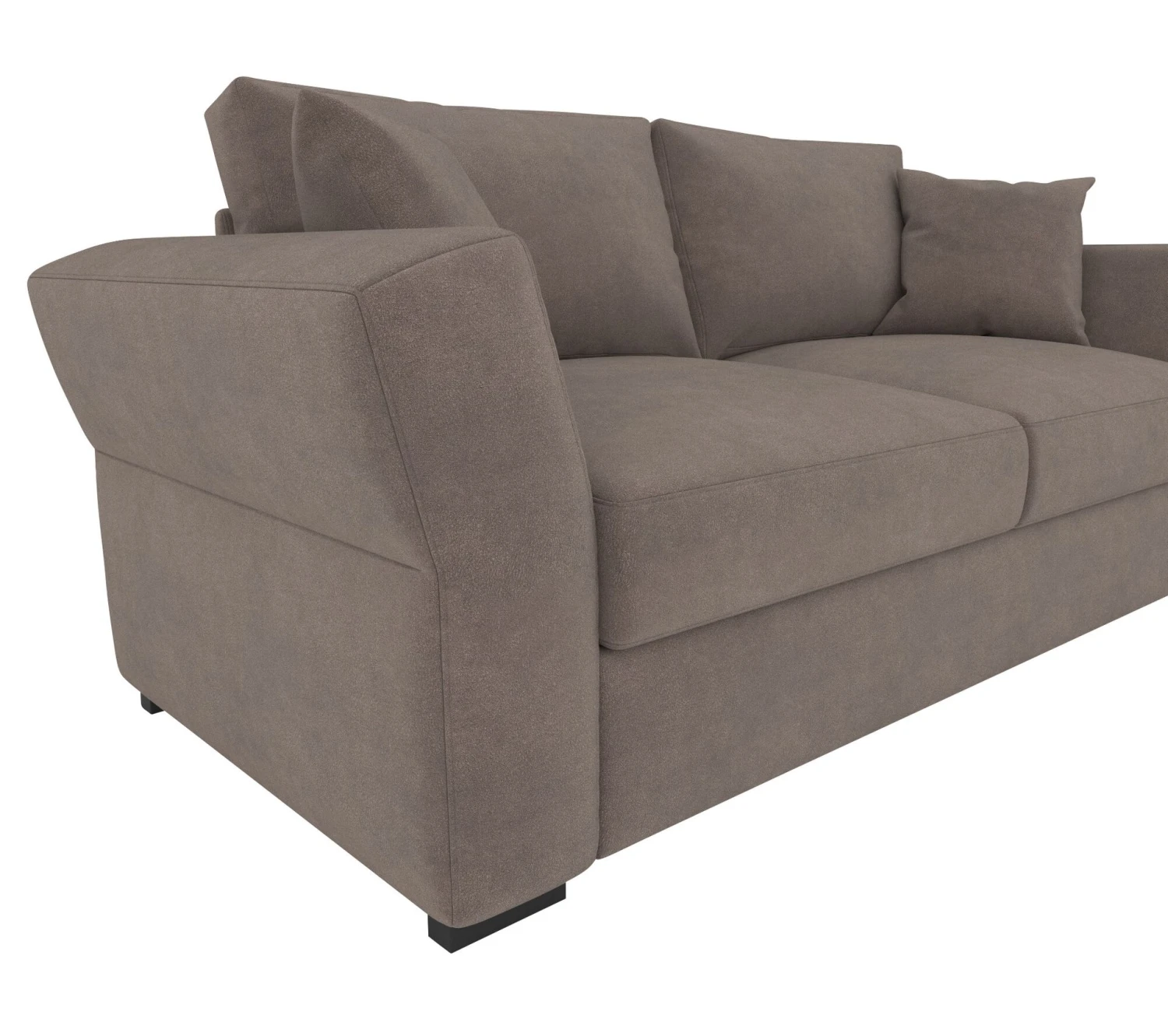 De gros 🧨 TIME Canapé 3 places CASABLANCA tissu Apache taupe 13 ✨ – Image 5