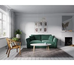 Bon marché ✔️ TIME Canapé 3 places CASABLANCA tissu Bella vert ❤️