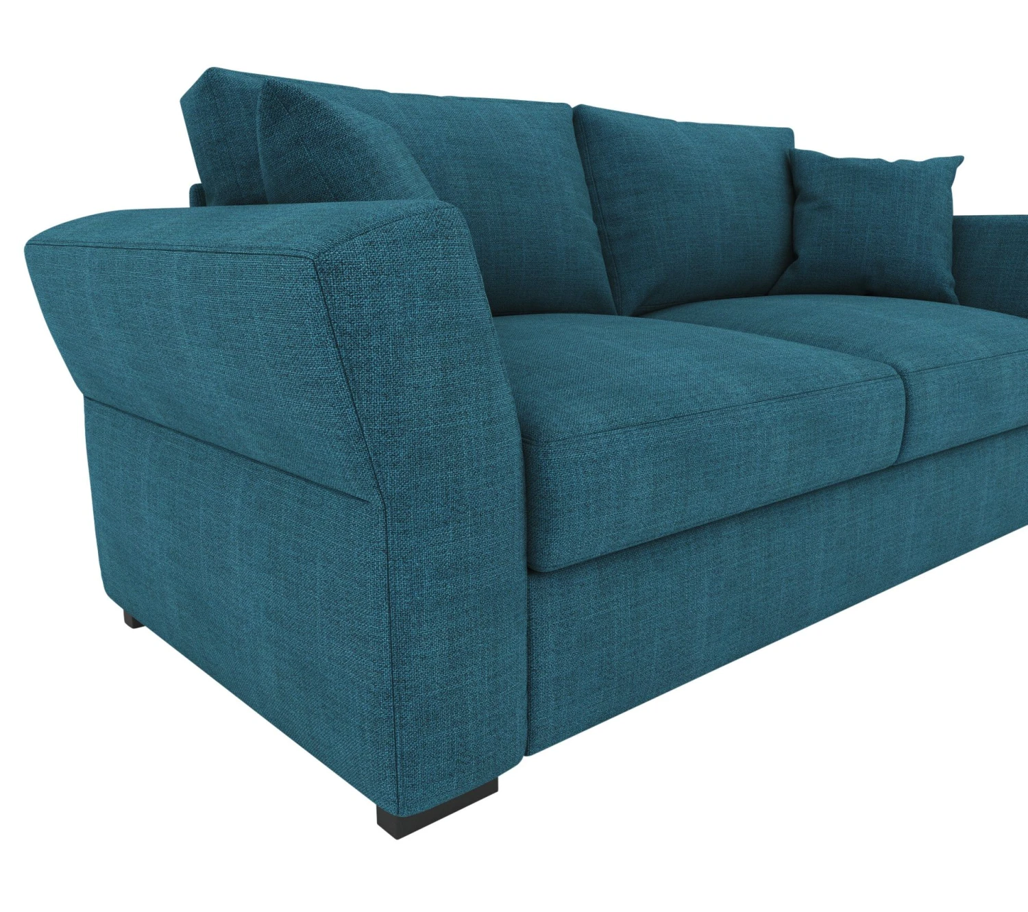 Offres ✨ TIME Canapé 3 places CASABLANCA tissu Bergamo bleu pétrole 86 🌟 – Image 5