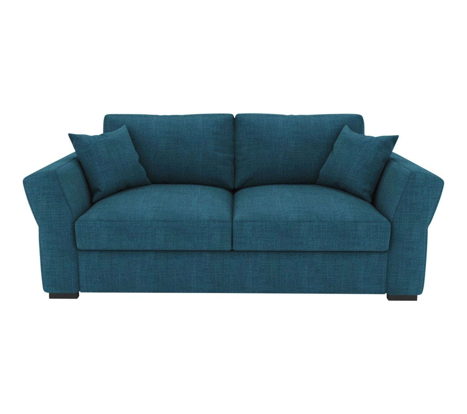 Offres ✨ TIME Canapé 3 places CASABLANCA tissu Bergamo bleu pétrole 86 🌟 – Image 2