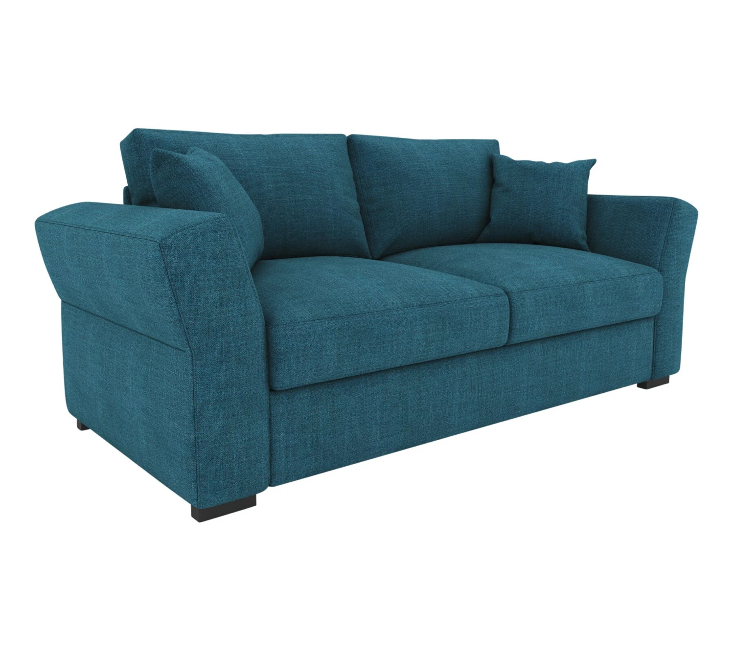 Offres ✨ TIME Canapé 3 places CASABLANCA tissu Bergamo bleu pétrole 86 🌟 – Image 3