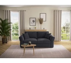 Grosses soldes 🥰 TIME Canapé 3 places CASABLANCA tissu Enjoy graphite 24 ⭐