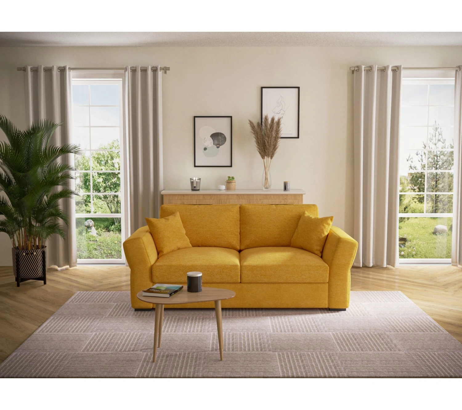 Top 10 🔥 TIME Canapé 3 places CASABLANCA tissu Enjoy mango 12 ❤️