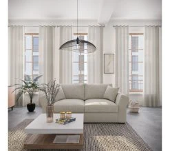 Meilleure vente 💯 TIME Canapé 3 places CASABLANCA tissu Malmo beige 5 ✨