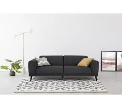 Bon marché ✔️ TIME Canapé 3 places OSLO tissu Apolo 2 anthracite 💯