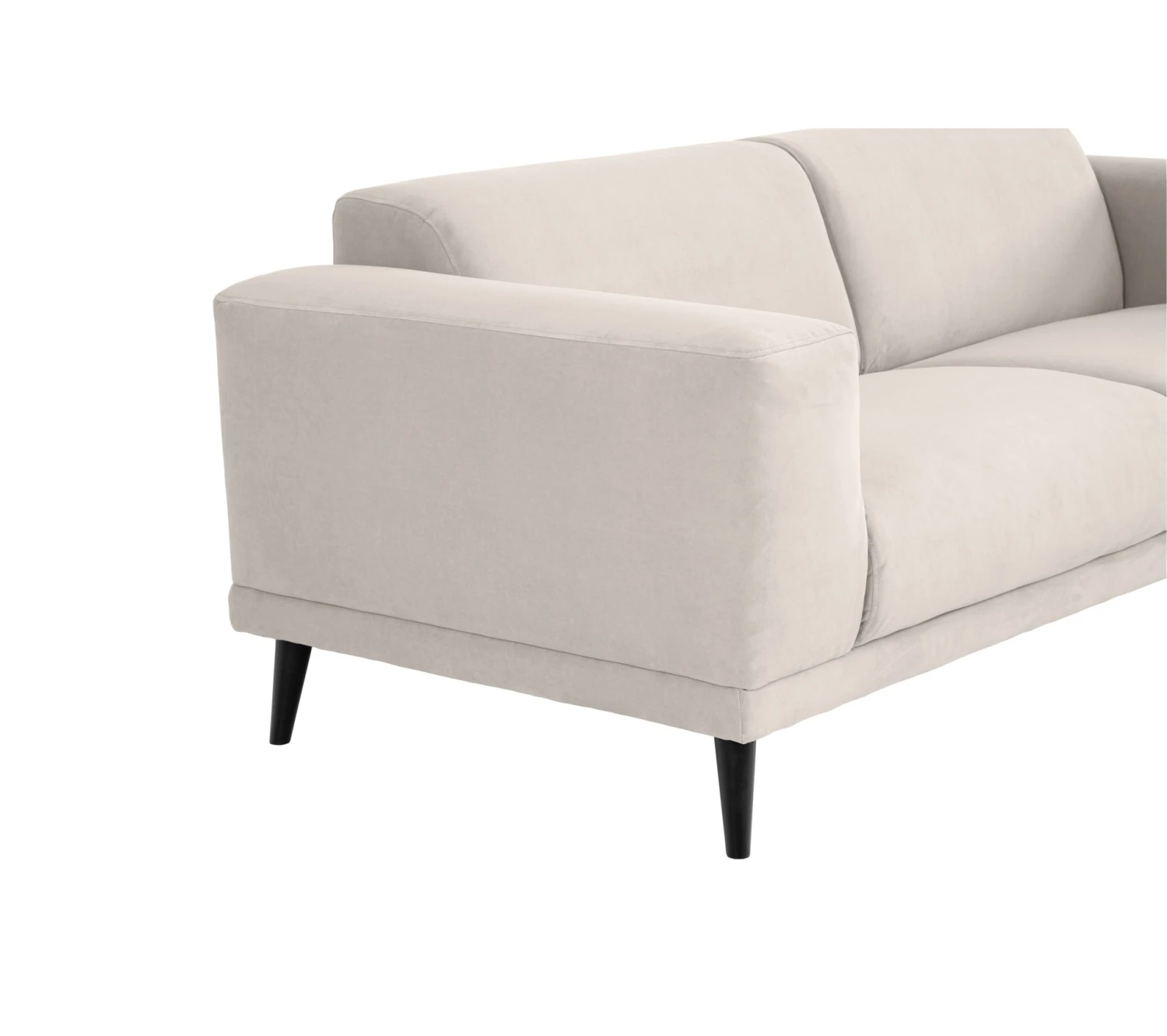 Meilleur prix 👍 TIME Canapé 3 places OSLO tissu bella galet(silver) 💯 – Image 8