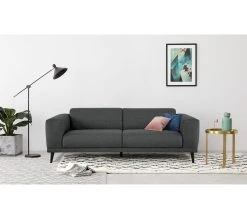 Tout neuf ⭐ TIME Canapé 3 places OSLO tissu malmo new 96 anthracite 🔔