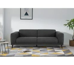 Meilleur prix ✔️ TIME Canapé 3 places OSLO tissu love anthracite 26 😀