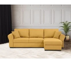 Acheter ✨ TIME Canapé convertible méridienne réversible CASABLANCA tissu Crown curcuma 10 ✨